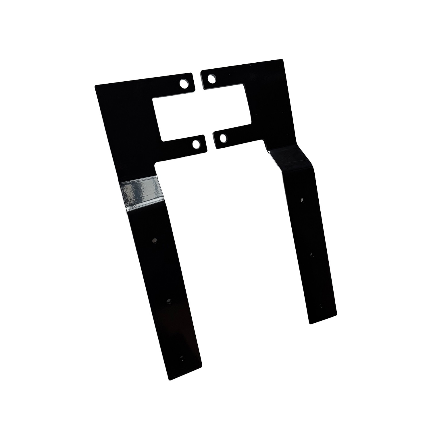 For Stainless Half Fender Peterbilt Low Airleaf Shift Blind Mount Front Brackets