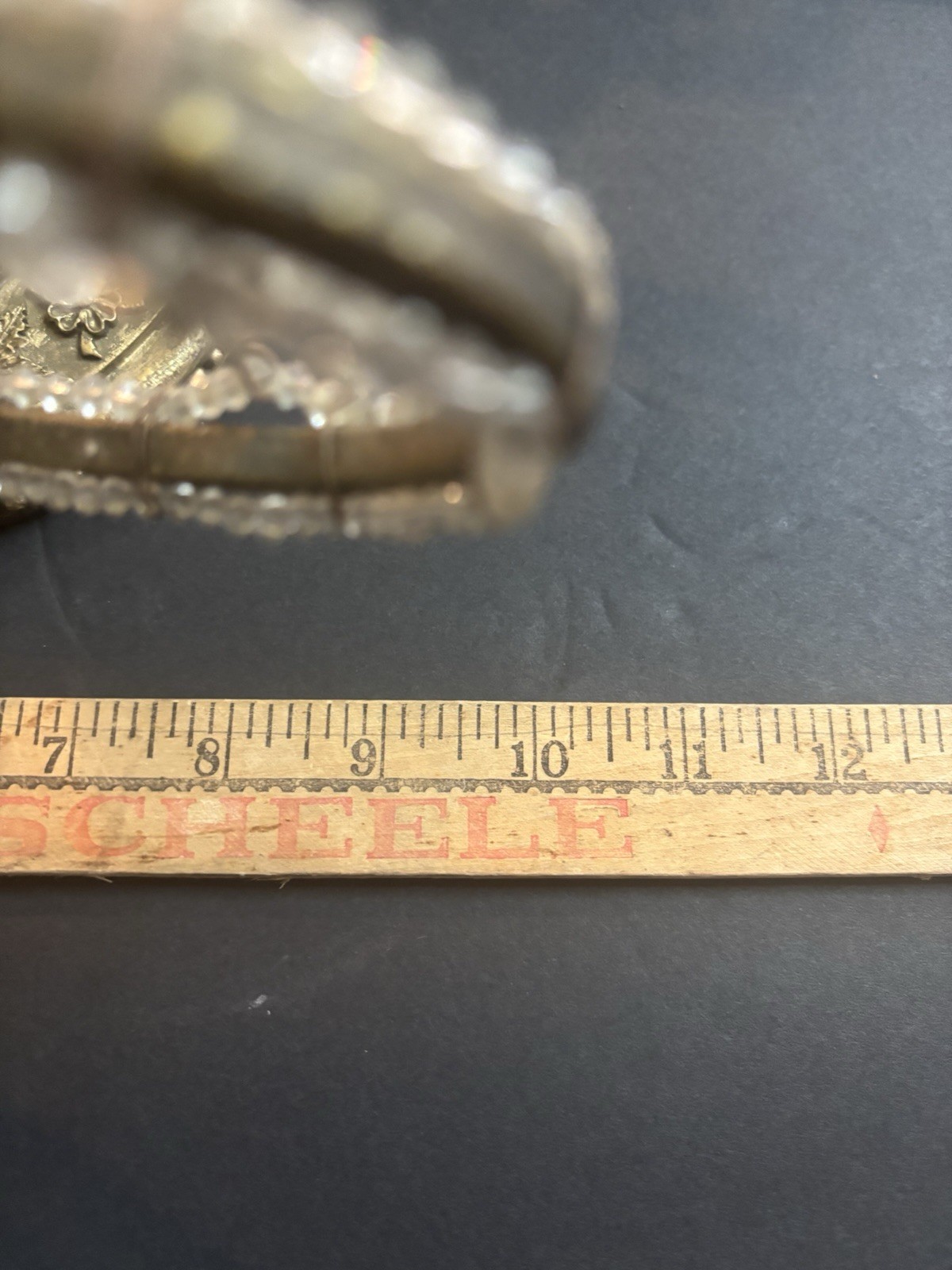 Pair Double Arm Wall Sconces Crystals Beaded Antique Style