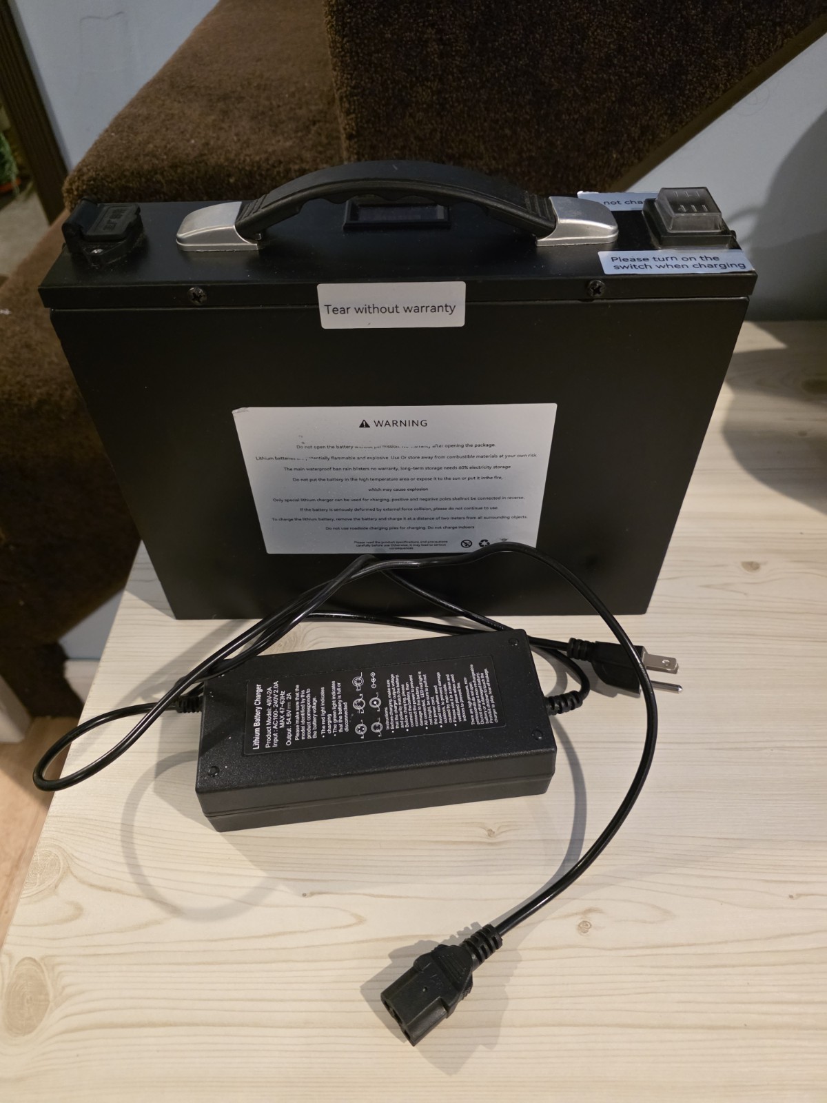 48V Lithium Battery Dedicated Charger Electric Stair Climbing Hand Trucks Dolly