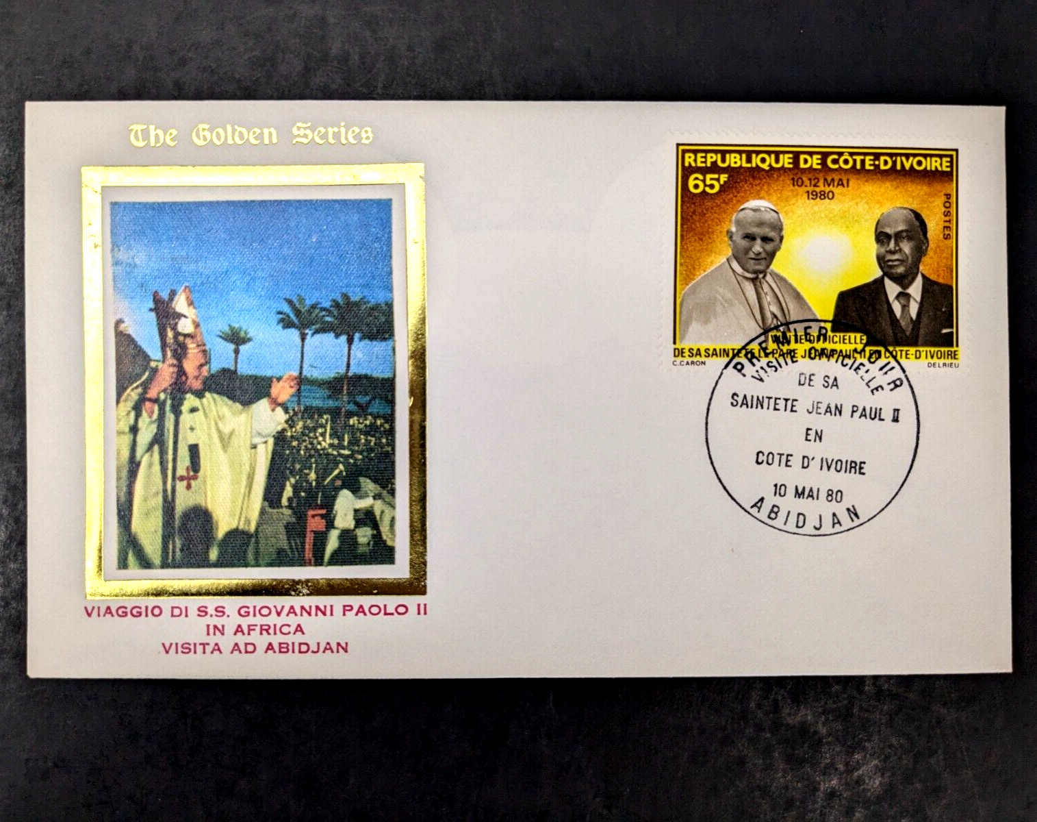 Pope John Paul II, The Golden Series Trip to African Countries Covers, Stamps