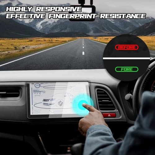 Car Screen Protector, Touchscreen Protector Film, Clear 9inches Transparent HD