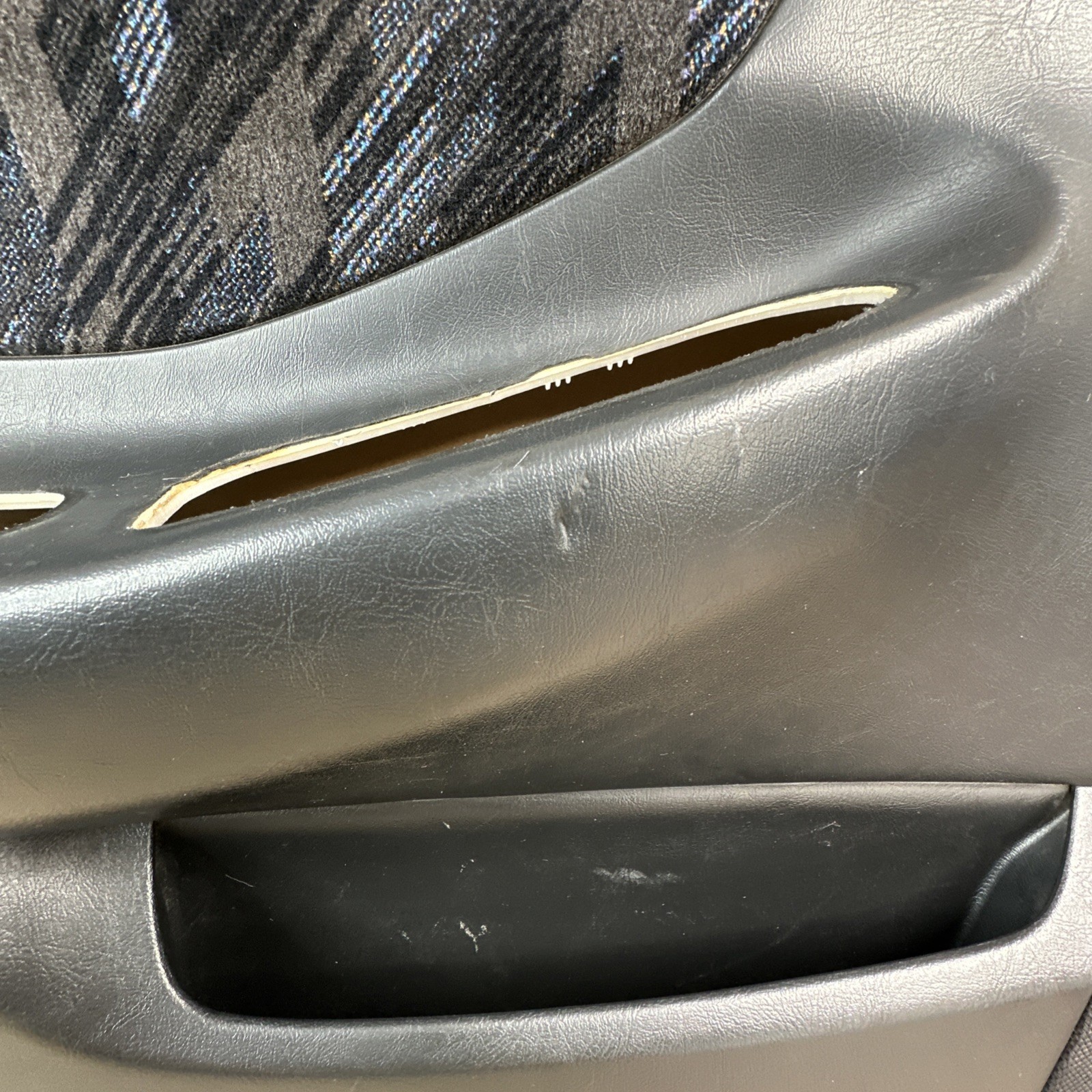 94-01 Acura Integra 4D Driver Left Door Panel Card Black Vinyl Leather OEM