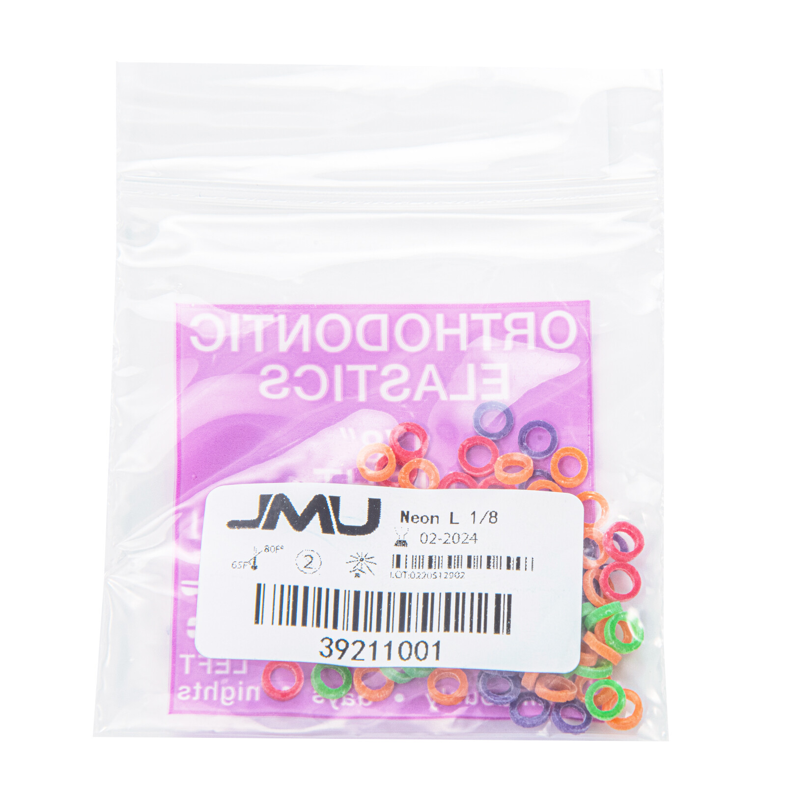 Dental Orthodontic Intra oral Elastic Neon Rubber Bands Elastics Brace Non-latex