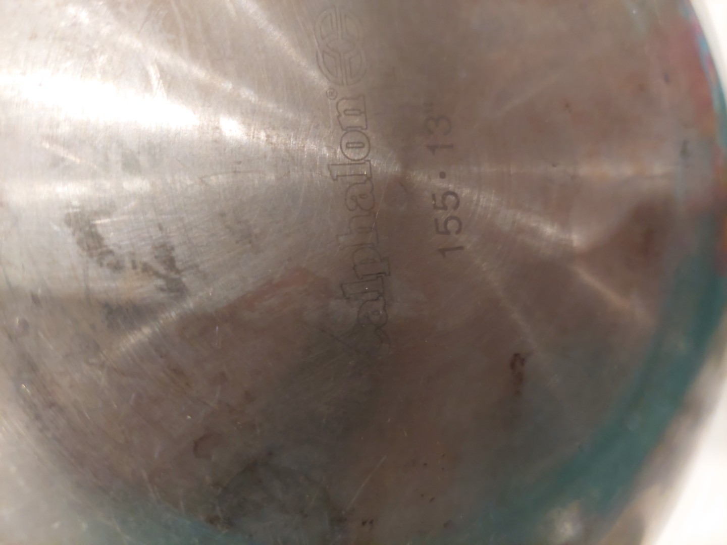 Calphalon Stainless Steel 13” Wok 155 Flat Bottom Cooking Pan With Lid