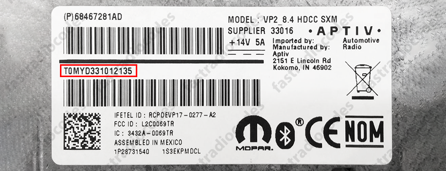 ✅CHRYSLER TOWN & COUNTRY CAR RADIO ANTI-THEFT UNLOCKING PIN CODE FOR ALL MODELS✅