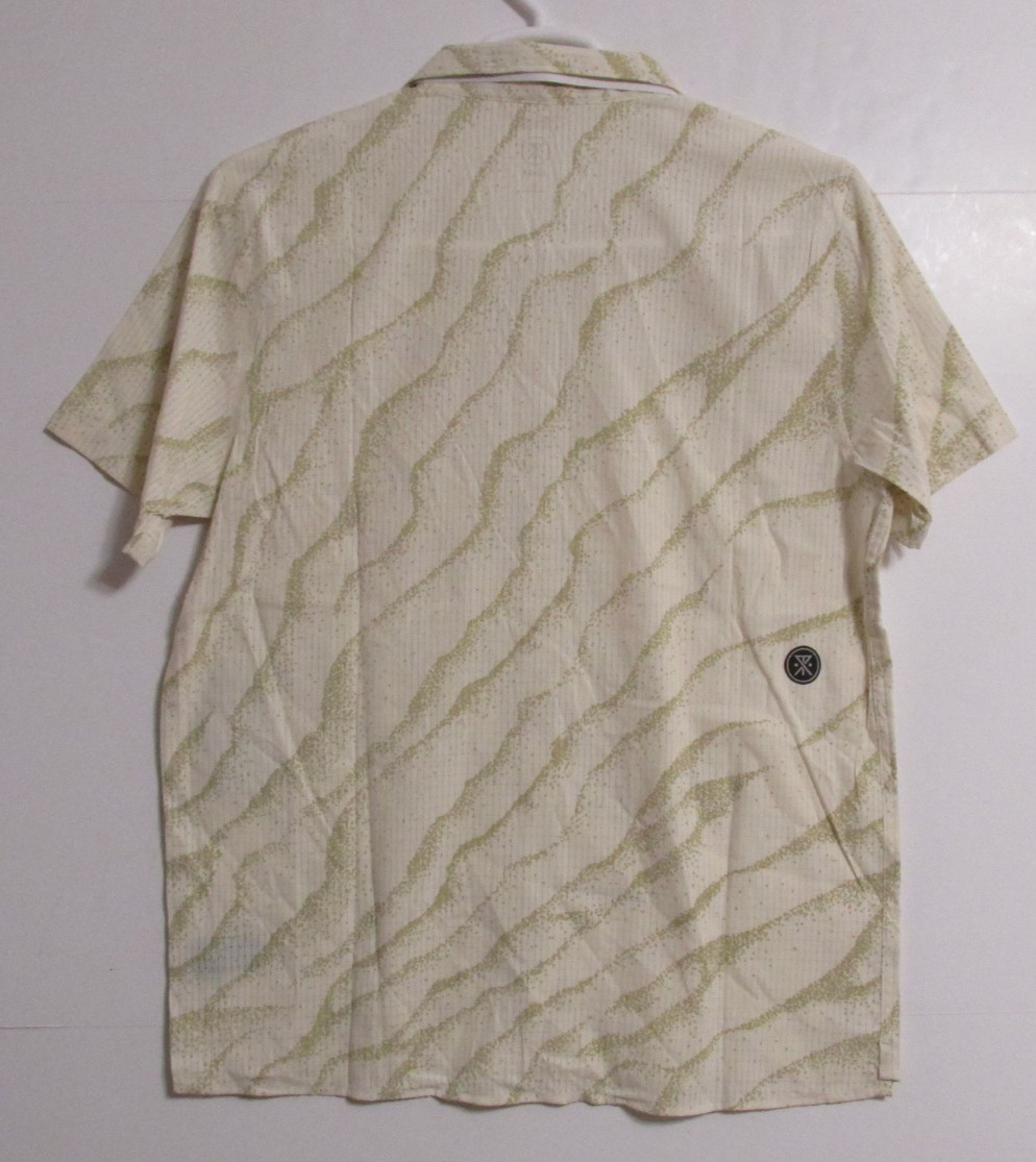 Roark Bless Up Trail Short Sleeve Button Up Shirt Ivory Men's