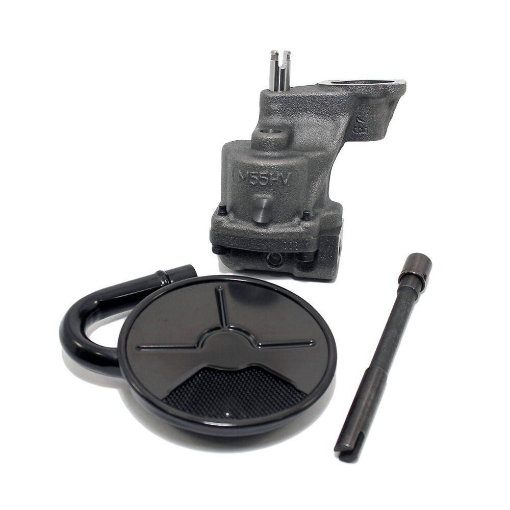 Melling M55HV SBC Chevy Oil Pump High Volume W/ Oil Pump Drive Shaft PickUp Tube