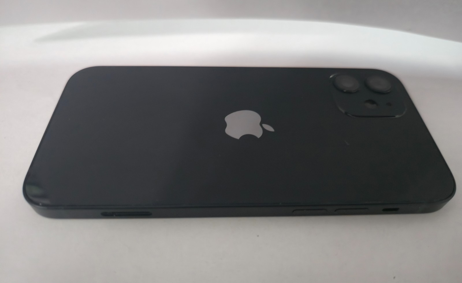 iPhone 12 Housing Chassis Frame Back Cover Rear Glass OEM Genuine - Black - B