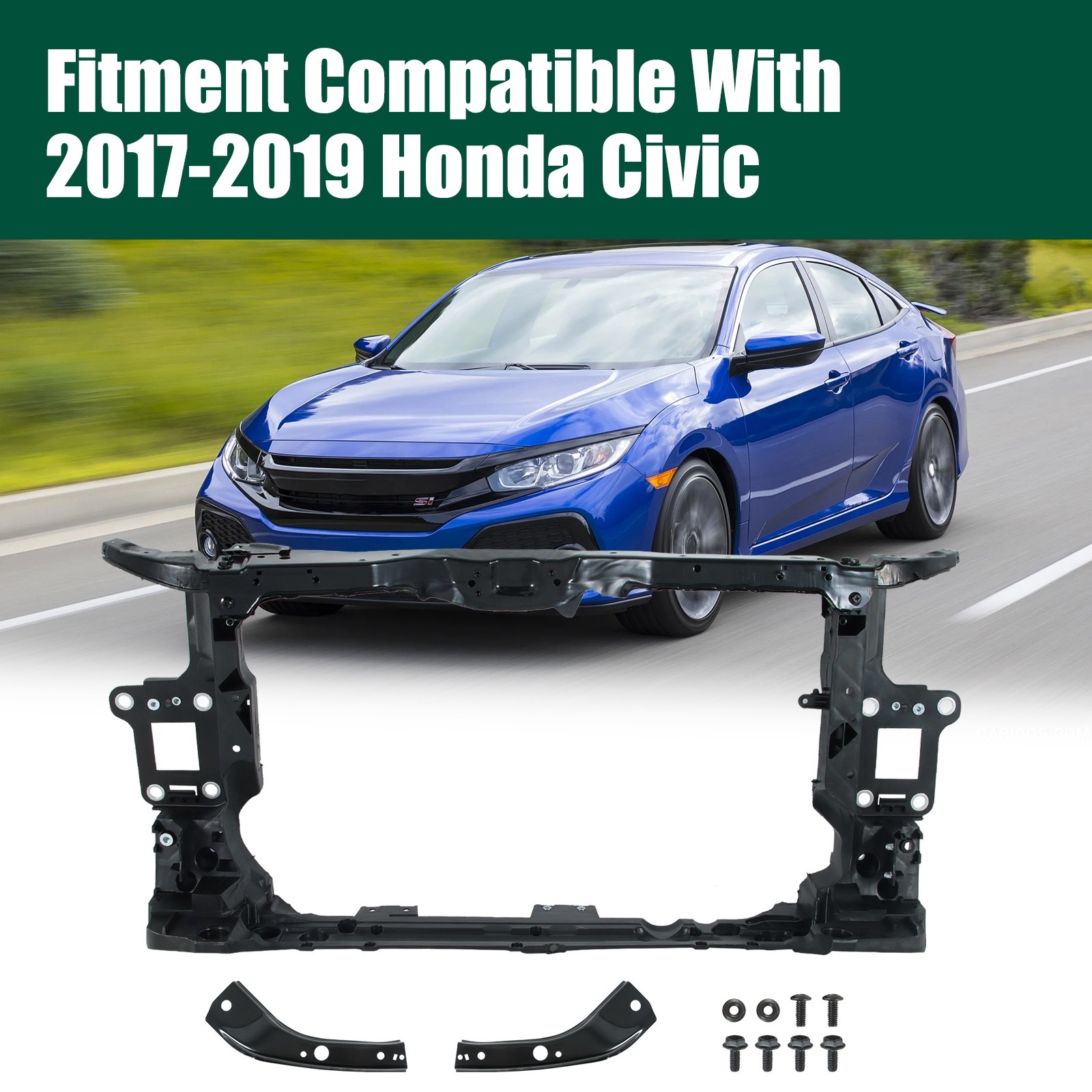 Radiator Support For 2017 2018 2019 Honda Civic Coupe HO1225201 71410TBFA01