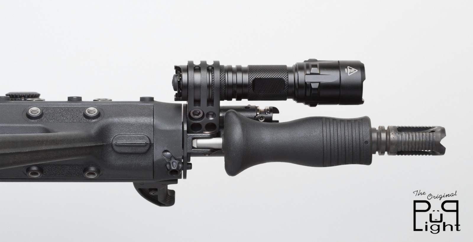 The Original PuP Light Flashlight Mount for Steyr AUG & Microtech MSAR Rifles