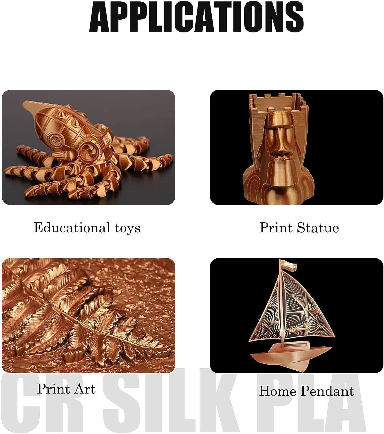 Creality PLA/Matte/PETG PLA/Ender PLA+/Silk PLA 3D Printer Filament 1.75mm 1KG