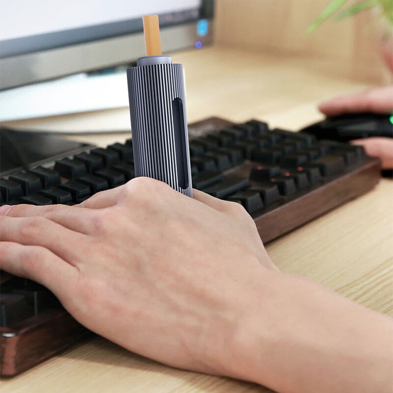 Car Portable Handheld Cigarette Ashtray Smokeless Ash Cigarette Cylinde Alloy