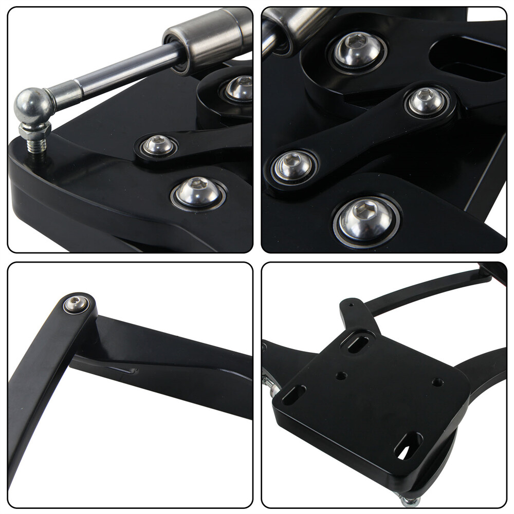 Billet Hood Hinge Kit Left and Right Side For Ford Mustang 1964-1966 Black