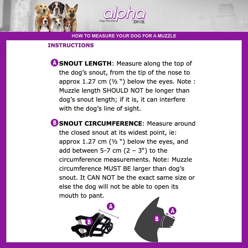 🐶 Zeus Alpa Dog Muzzle – 5XL – GIANT BREED – Humane & High Quality