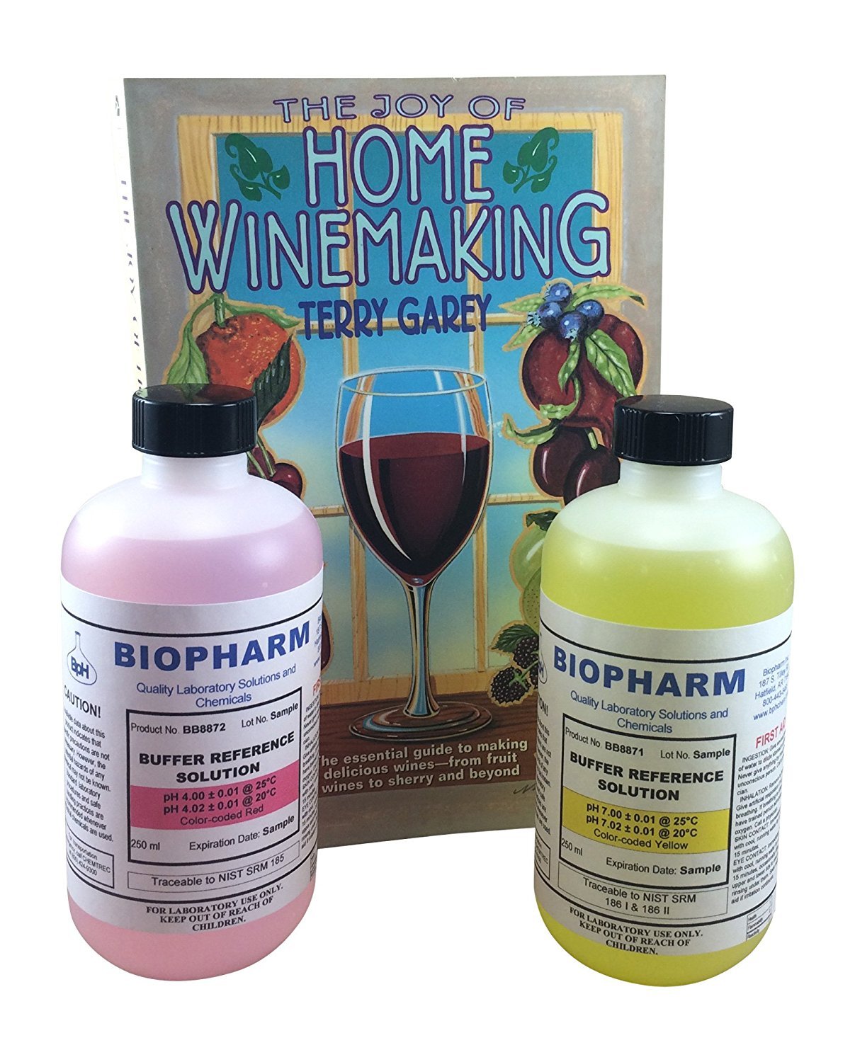 Biopharm Buffer Calibration Solution (4) each 8oz bottles pH 4, 7, 10, and ES