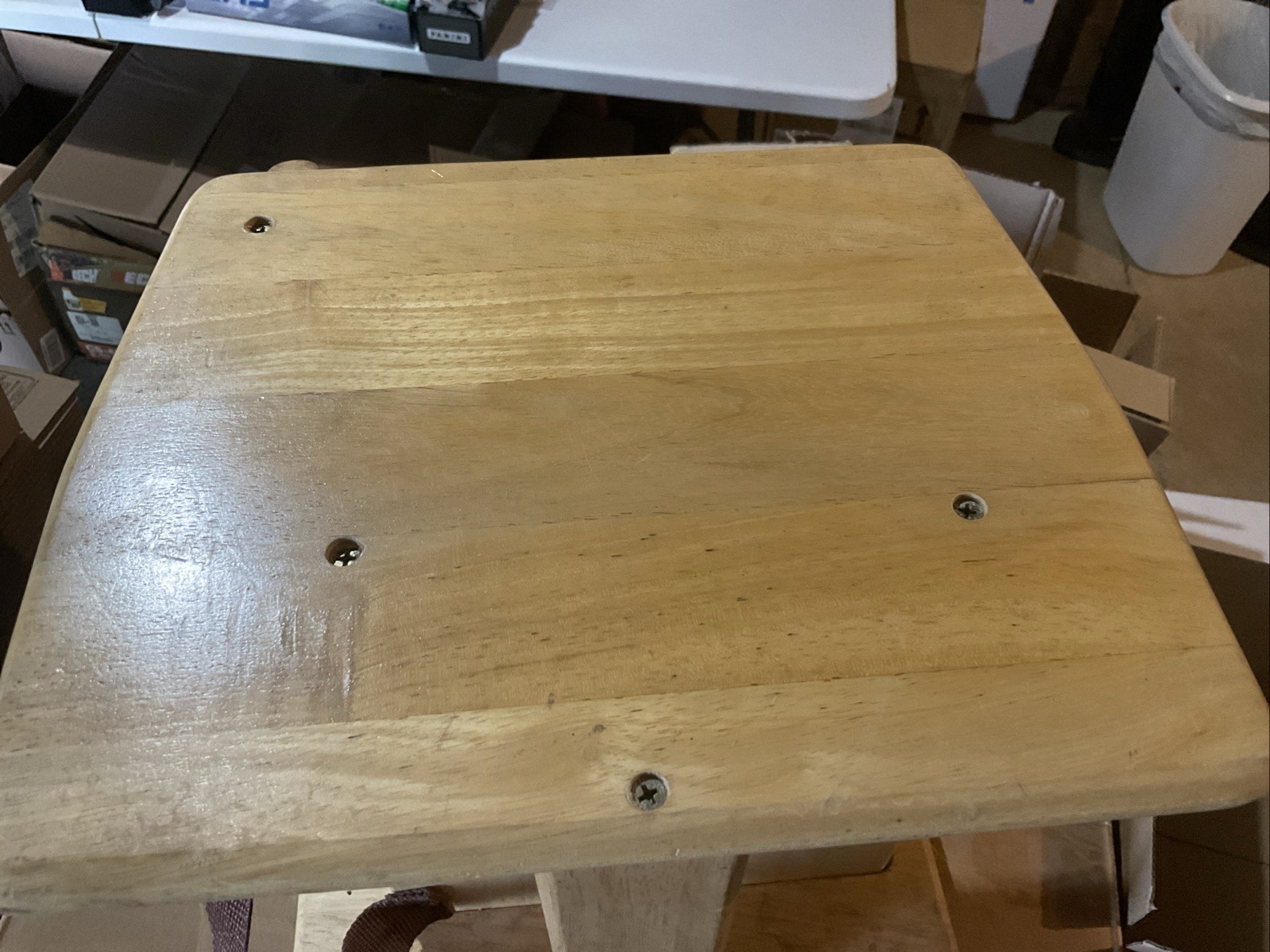 Restaurant Children Booster Seat in Natural Wood Finish Commercial Use Read