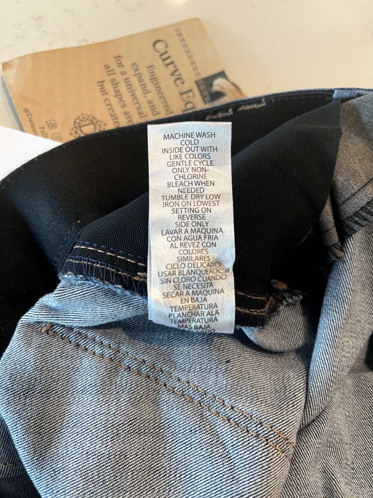 NEW WITH TAGS DEMOCRACY SIZE 14 STRAIGHT LEG BLUE DENIM JEANS