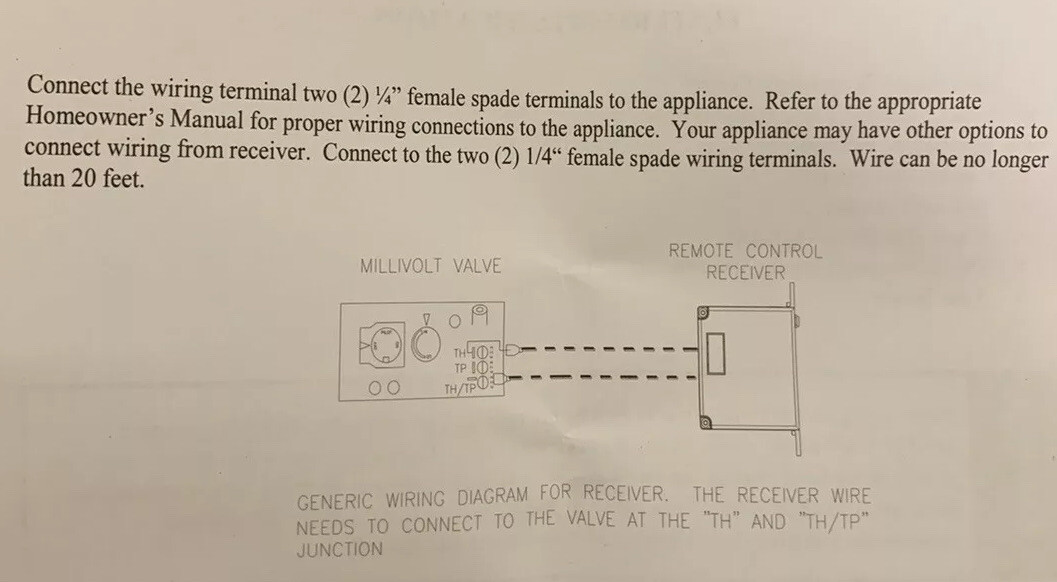 Fireplace Thermostatic Remote Control Kit, Ambient & Skytech Compatible, New