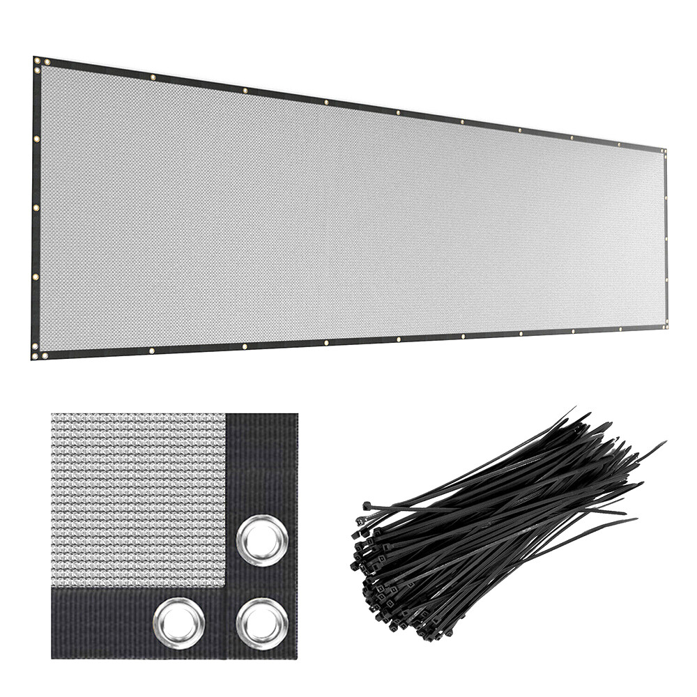 200GSM Fence Privacy Screen Cover Mesh 4' 5' 6' 8' x 50' Black Green Beige Brown