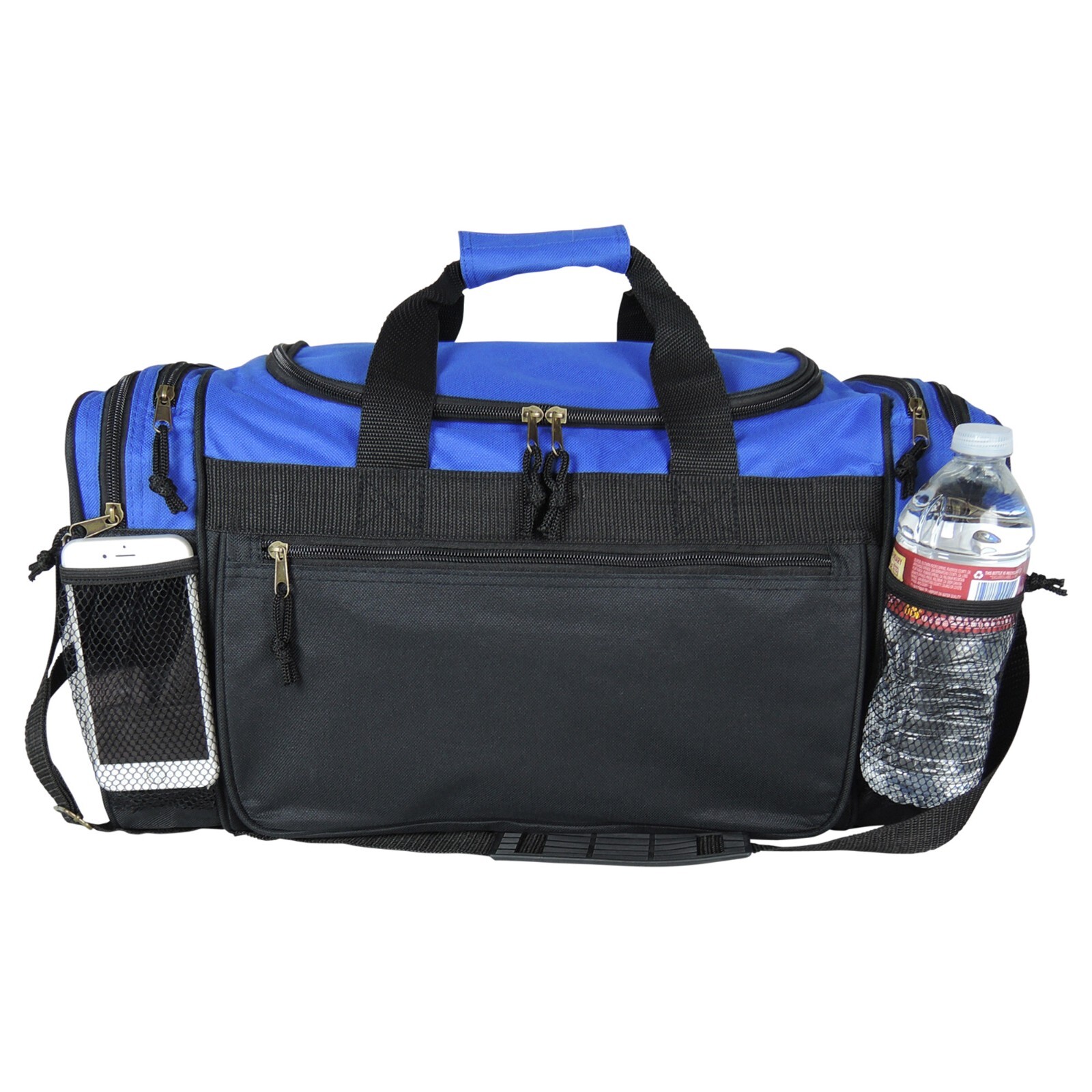 DALIX Brand New Duffle Bag Sports Duffel Bag in Black Gym Bag Royal Blue