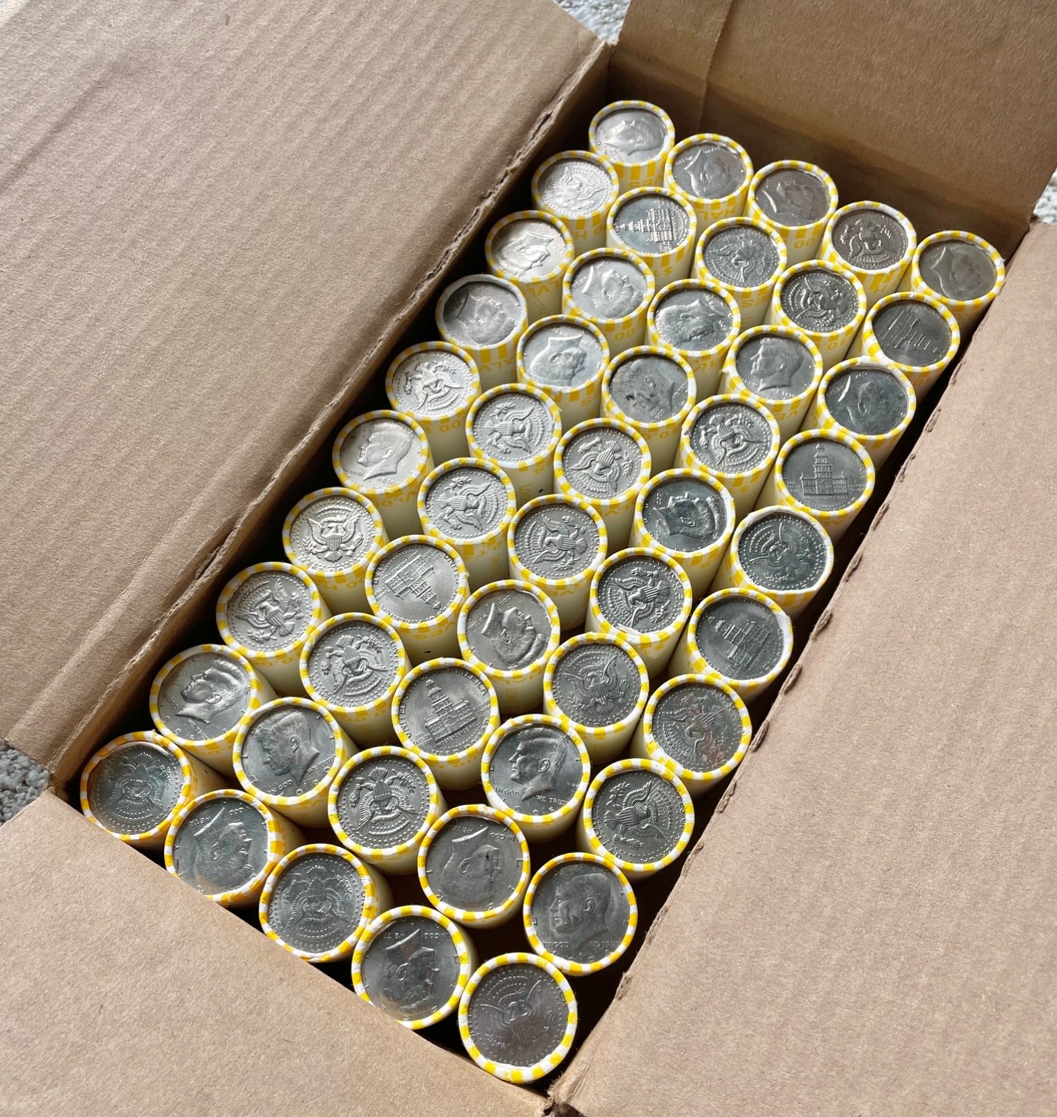 Kennedy Half Dollar Rolls UNOPENED UNSEARCHED - UNBEATABLE PRICE!!!