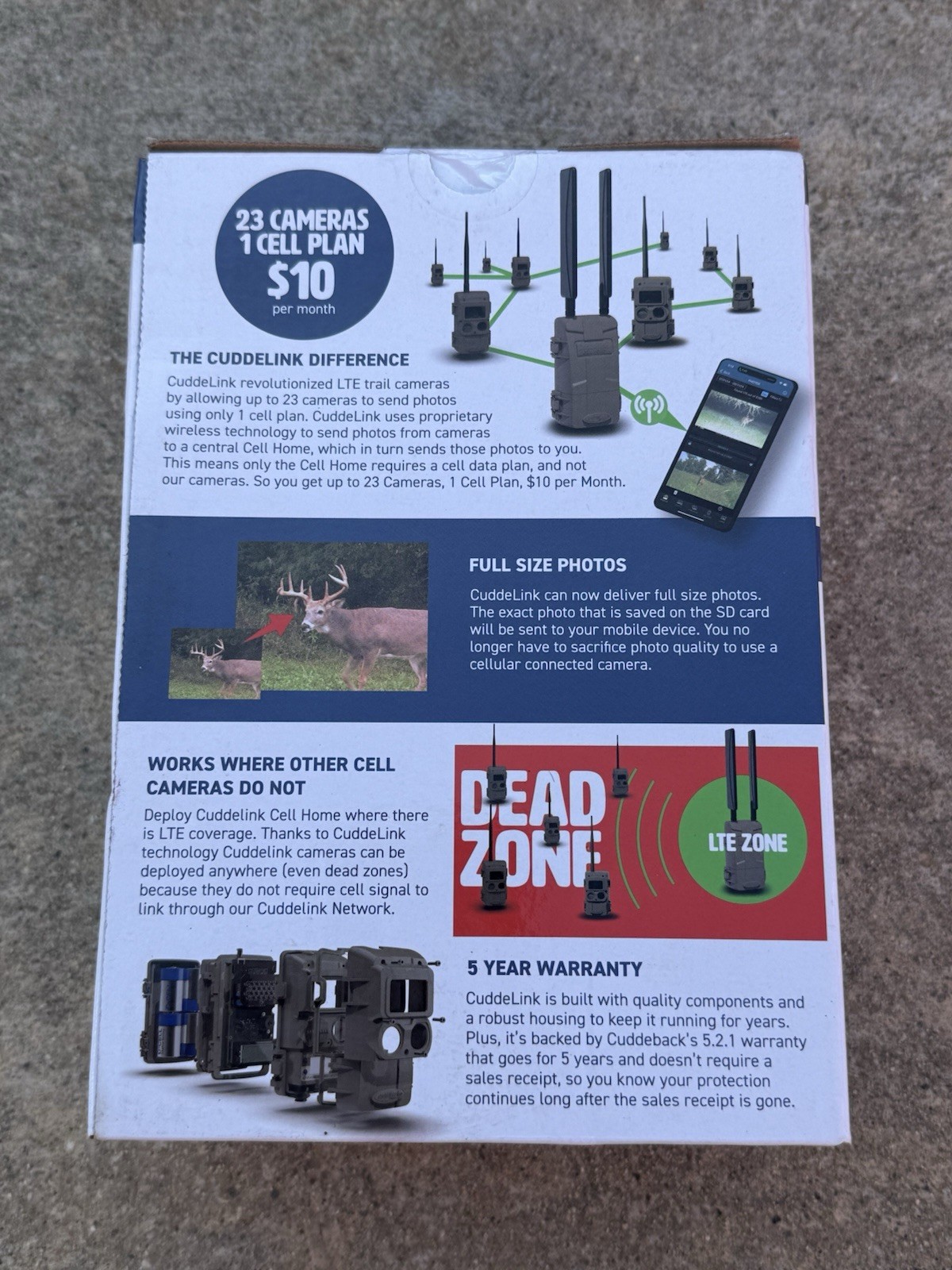 Cuddeback CuddeLink IR Trail Camera LL-2A /C21-002 Links up to 23 Camera NEW