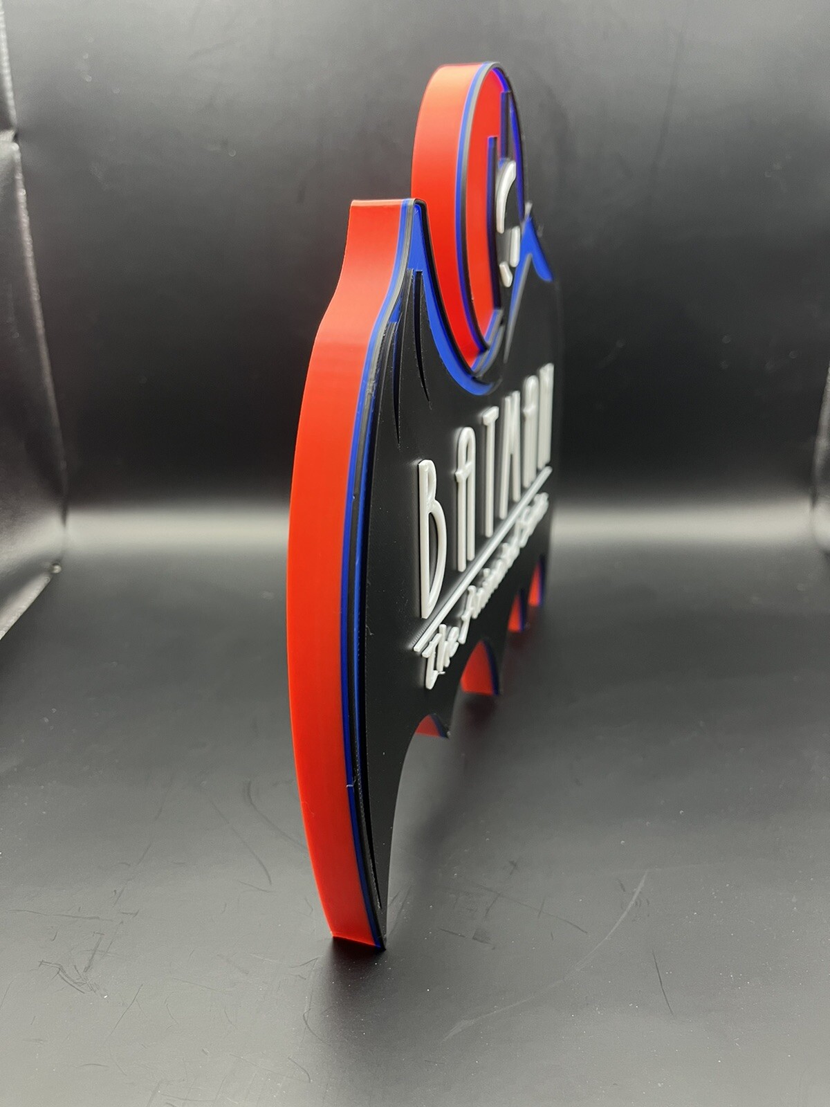 Batman the Animated Series Logo Sign Display | 3D Wall Desk Shelf Art