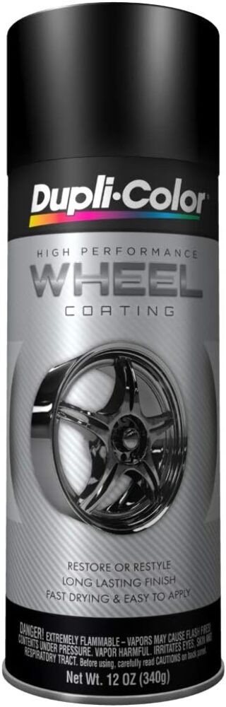 Dupli-Color High Performance Wheel Coating 12 oz Aerosol Spray Paint Satin Black