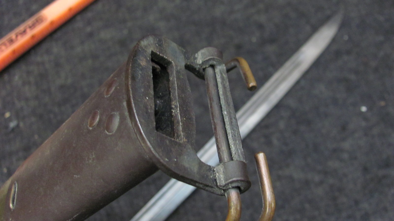 WWI US Army M1917 Enfield Rifle Bayonet w/Scabbard Remington - Trench Shotgun 1