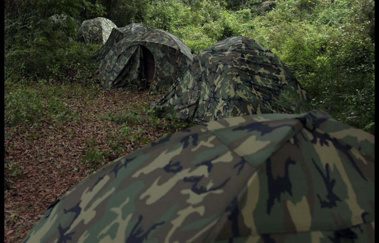 USMC Two Man Combat Tent Woodlands Camo Diamond Brand New old stock