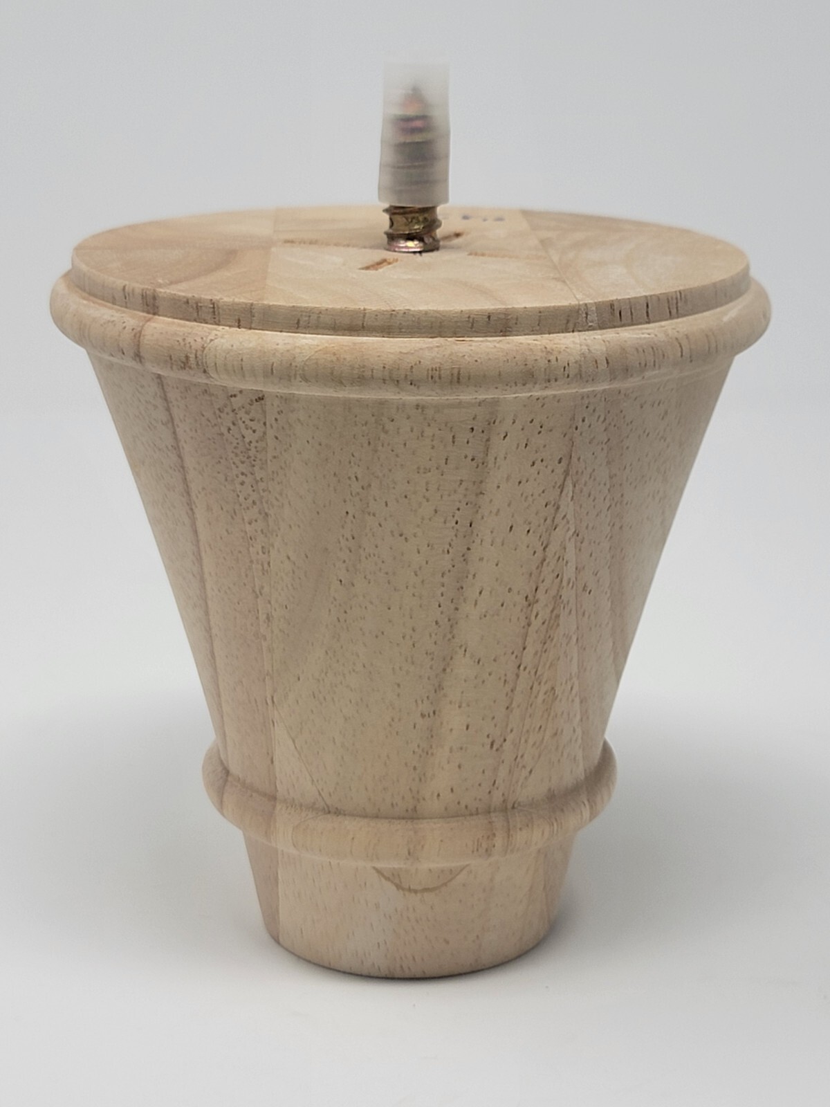 Unfinished Bun Feet Sofa Furniture 5 Inch Set of 4 Maple Wood Bun Feet Tapered