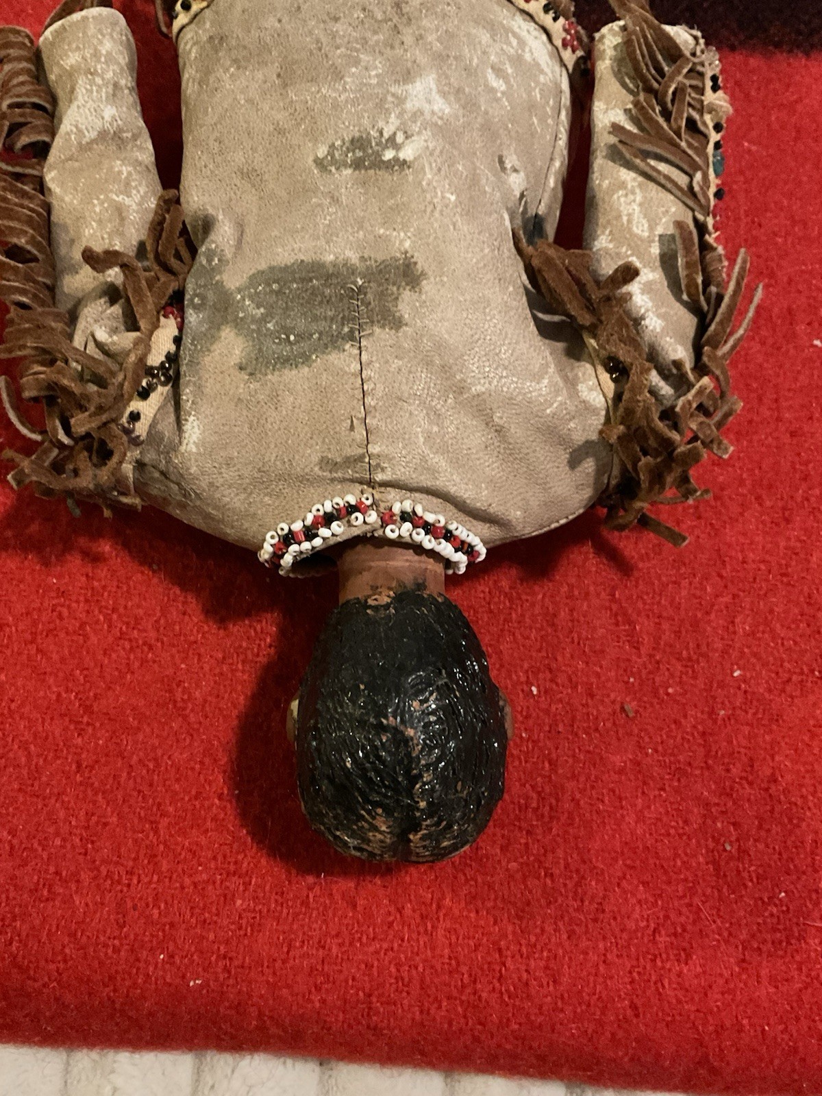 Vintage Native American Sioux Indian Lakota Buckskin Beaded Doll