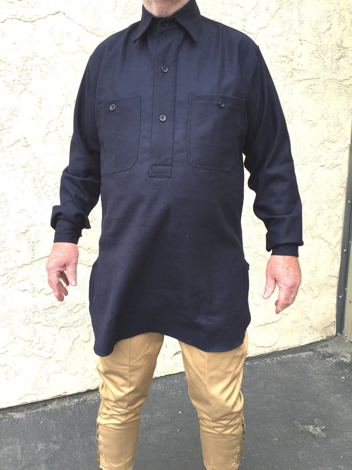 US Army M1883 Blue Wool Shirt Size 52