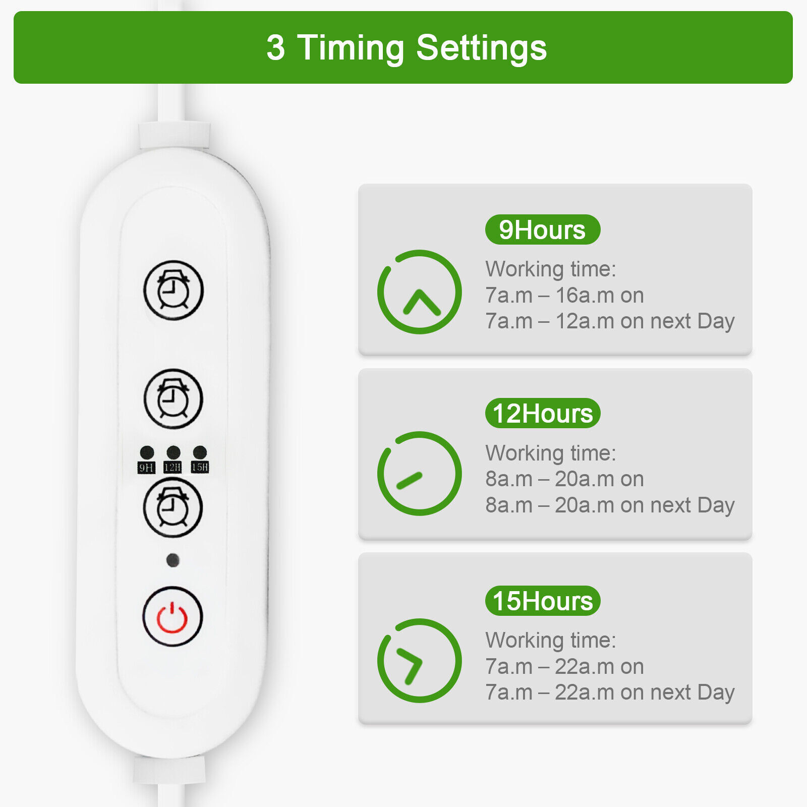 T8 4FT 50W LED Grow Lights Full Spectrum 3000K LED Tube Light Fixture With Timer