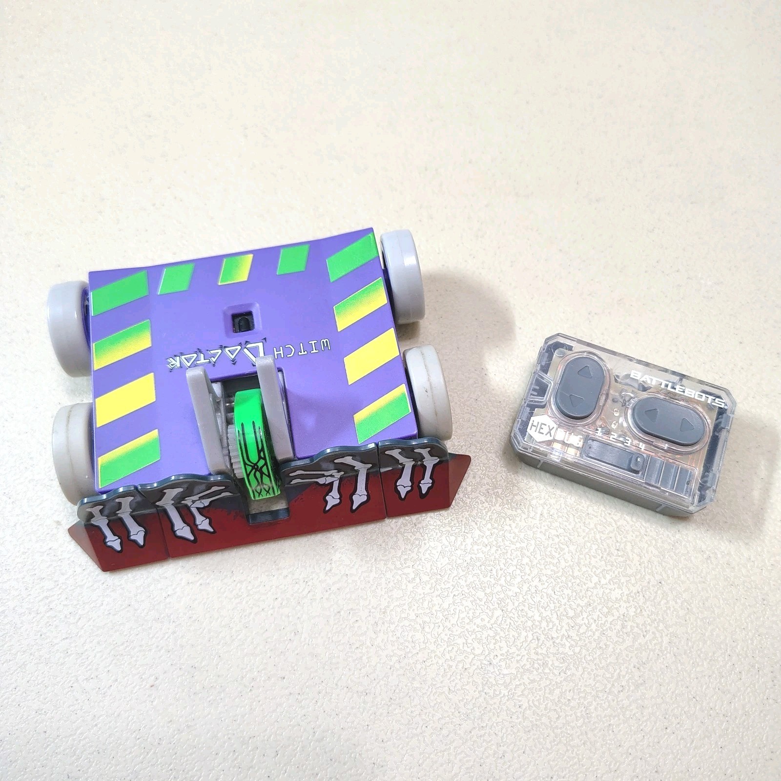 Tested Works!! HEXBUG BattleBots Single - Witch Doctor Battle Bot with Remote