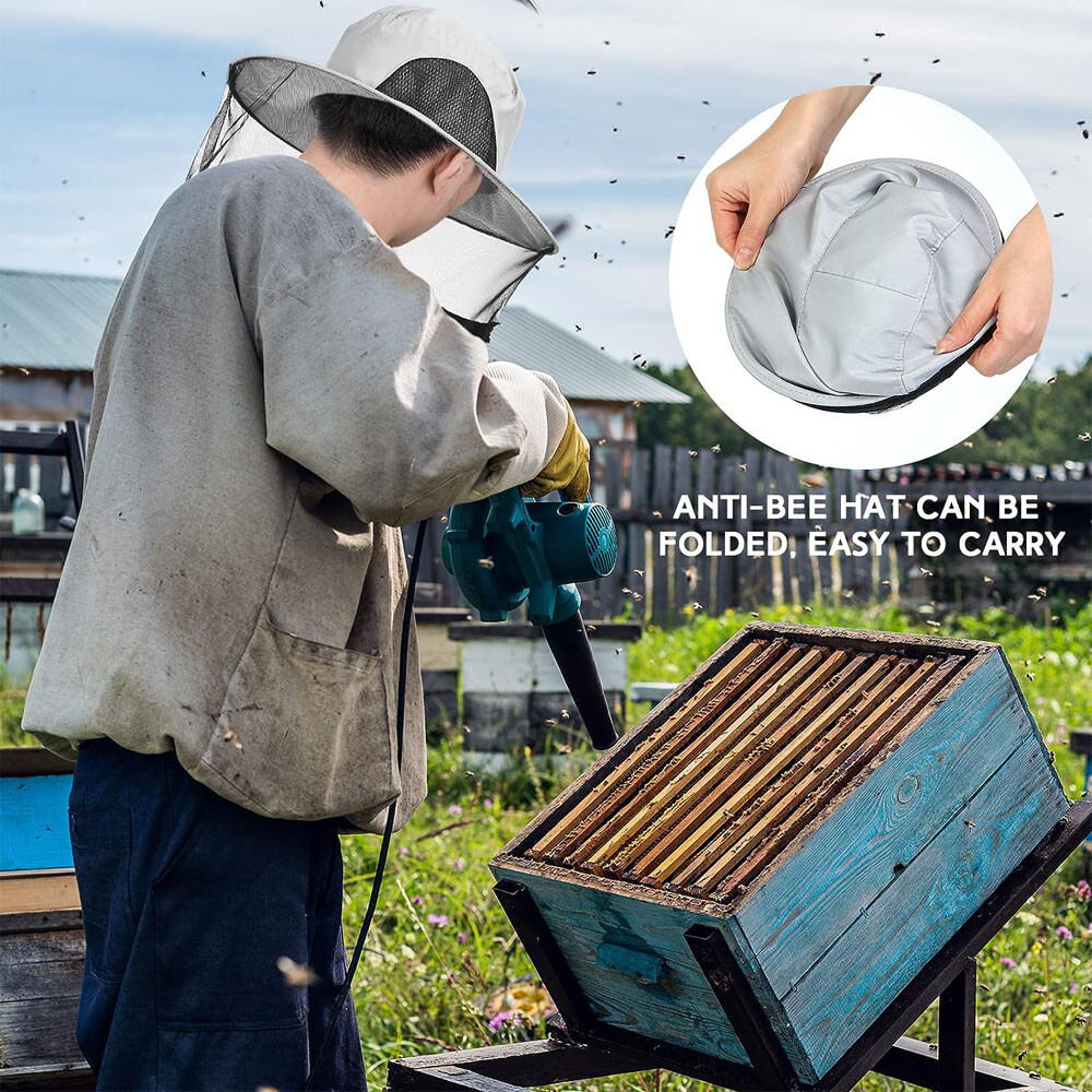 Bee Keeper Hat Beekeeping Anti Mosquito Insect Bug Net Veil Face Head Protection