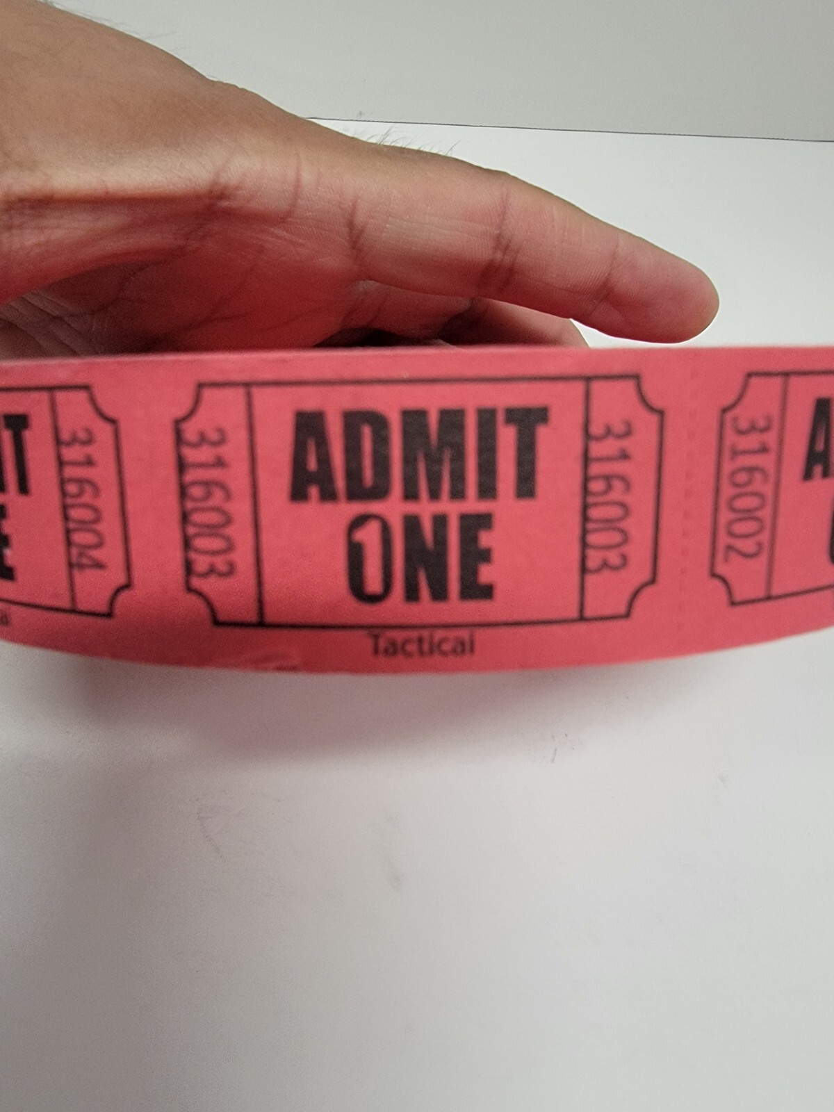 1 Roll 2,000 RED Admit One Tickets Carnival Fun Fair Festival Raffle Entrance