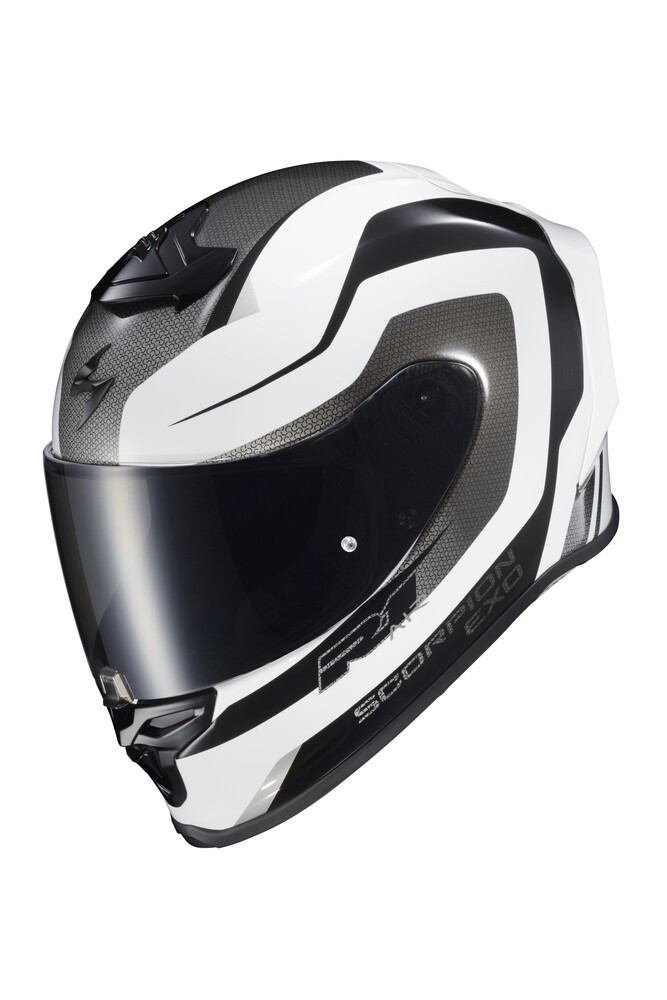 NEW Scorpion EXO R1 AIR HIVE Full Face Motorcycle Street Helmet Wht/Blk All Size