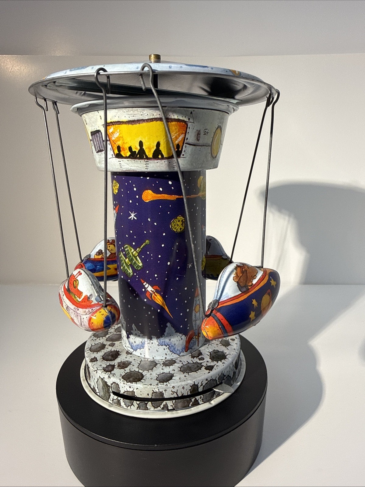 Rocket Carousel Tin Toy Schylling Collector Series (TESTED)