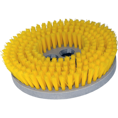 19" Cimex Yellow Polypropylene Soft Brushes Set of 3 Fits 48 Series Machine 4803