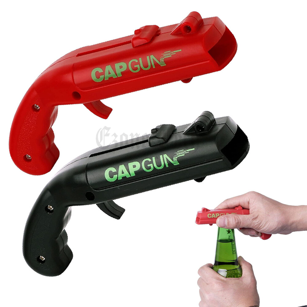 Beer Bottle Opener Cap Gun Launcher Shooter Bottle Opener Creative  Game Bar