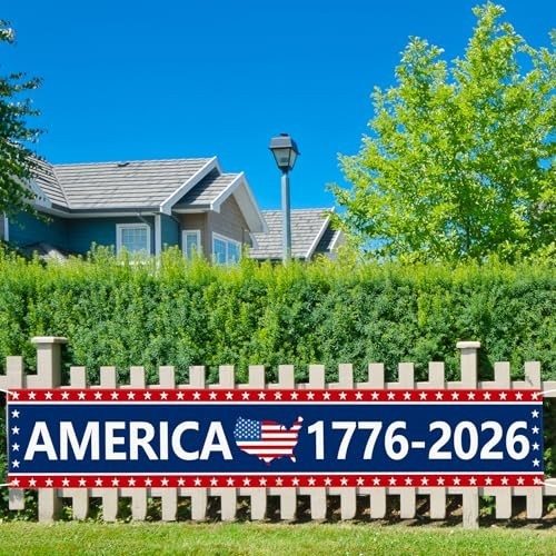 250th Anniversary Banner 120" x 20" America 1776-2026 USA 250 Years Birt