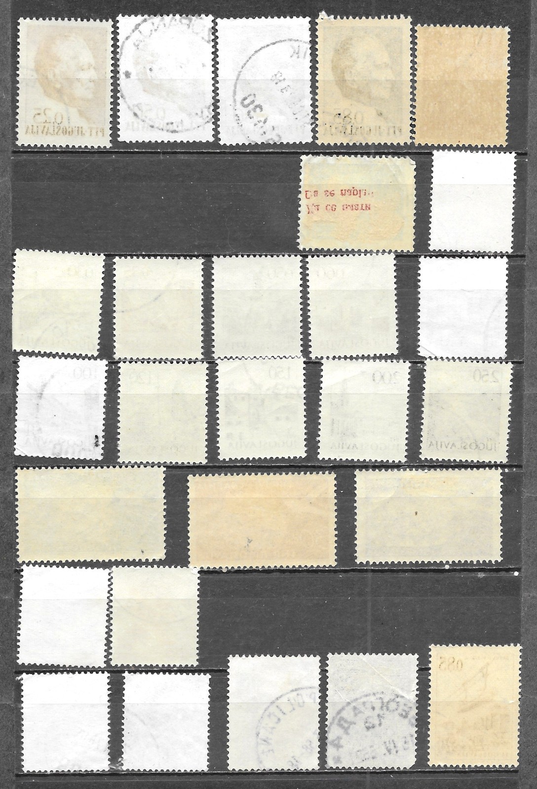 27 YUGOSLAVIA Vintage Used Stamps A-344