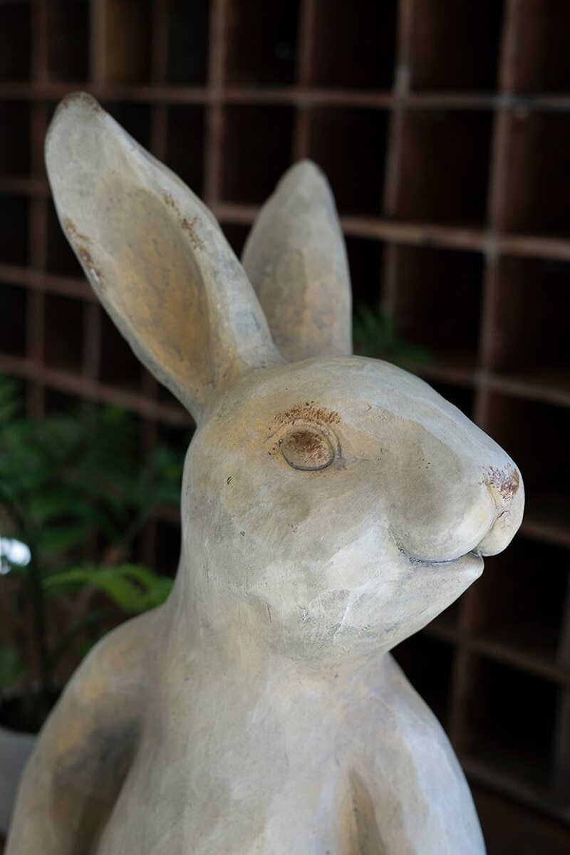 Sitting Bunny Rabbit Figurine Statue Shelf Sitter