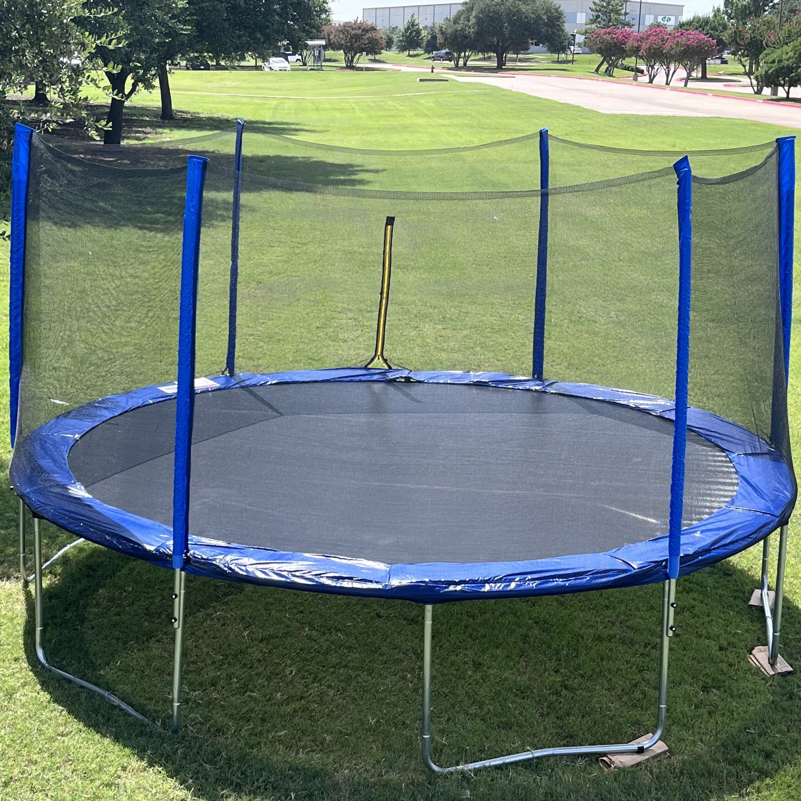 15FT Trampoline for Outdoor Recreation with Net & Ladder for Children and Adults