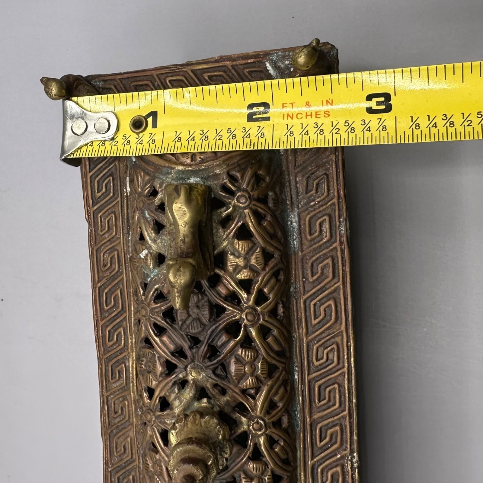 Nepal Tibetan Buddhist Incense Burner Brass & Copper Animal Finials Birds Motifs