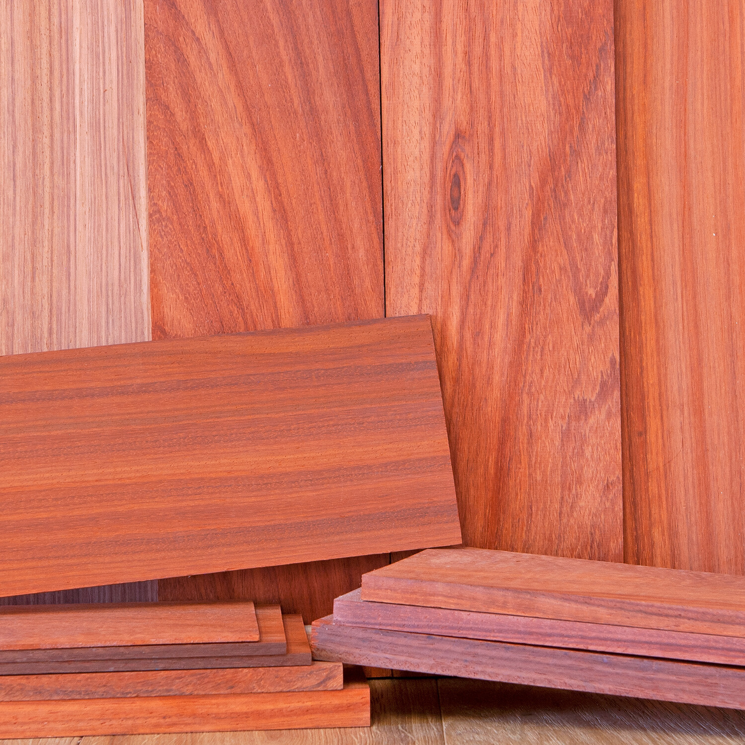 1/8", 1/4", 1/2" & 3/4" S4S Padauk Dimensional Lumber