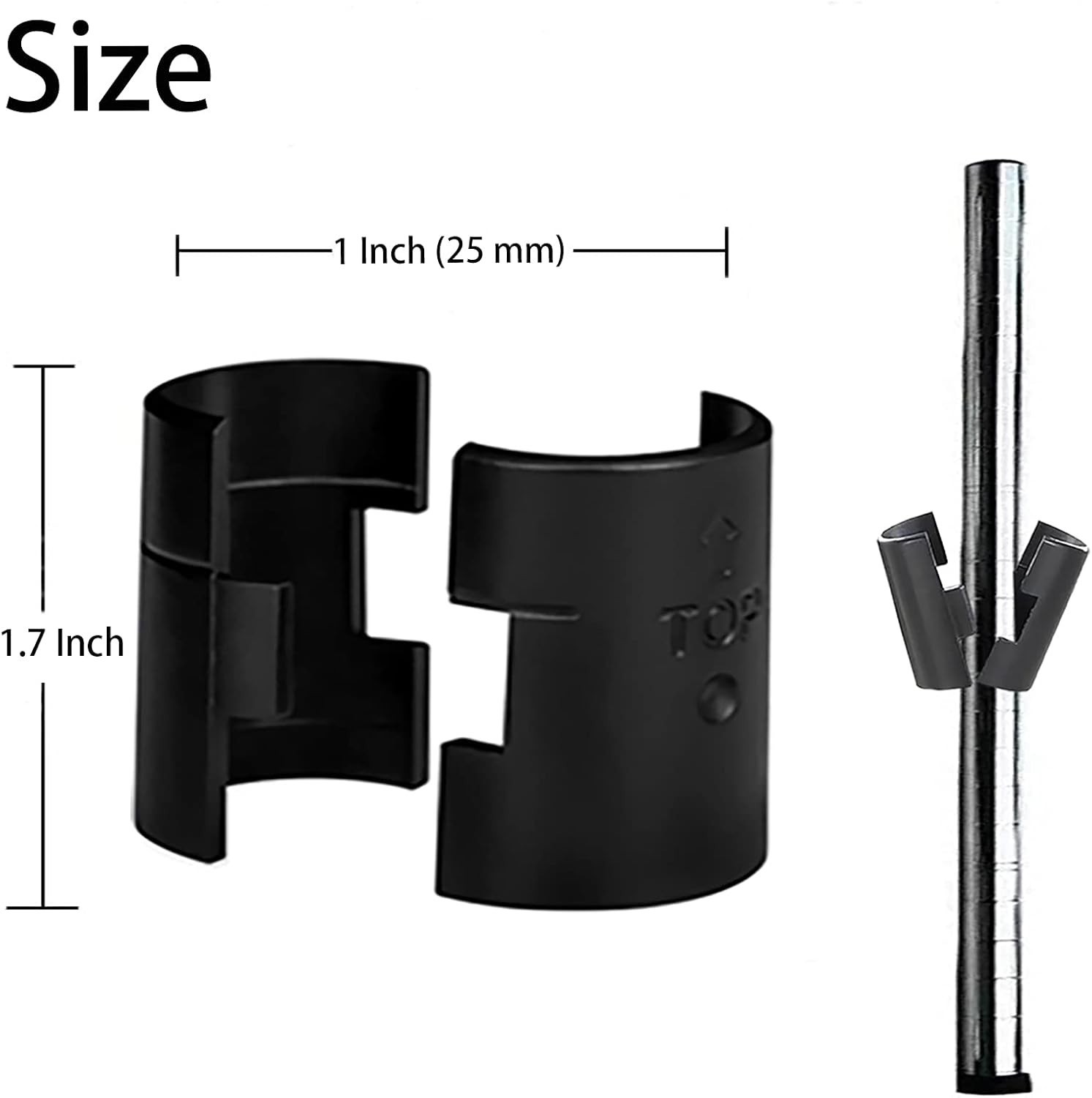 Wire Shelf Clips 8 or 40 Pack Wire Shelving Shelf Lock Clips for 1" Post Shelvin