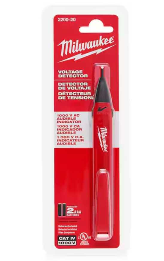 Milwaukee # 2202-20 Voltage Detector With LED (New)