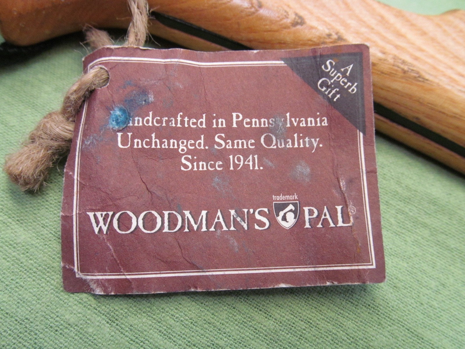 Woodman's Pal 481 Brush Axe - Never Used - No Sheath - Tag Still There